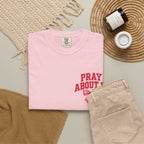 The Pray About It Graphic Tee – Pink