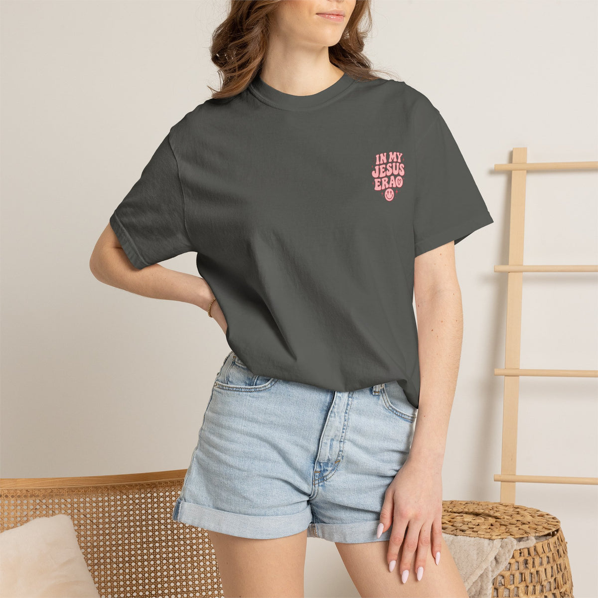 The In My Jesus Era Graphic Tee – Gray