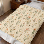 The Planted in Purpose Velveteen Throw Blanket