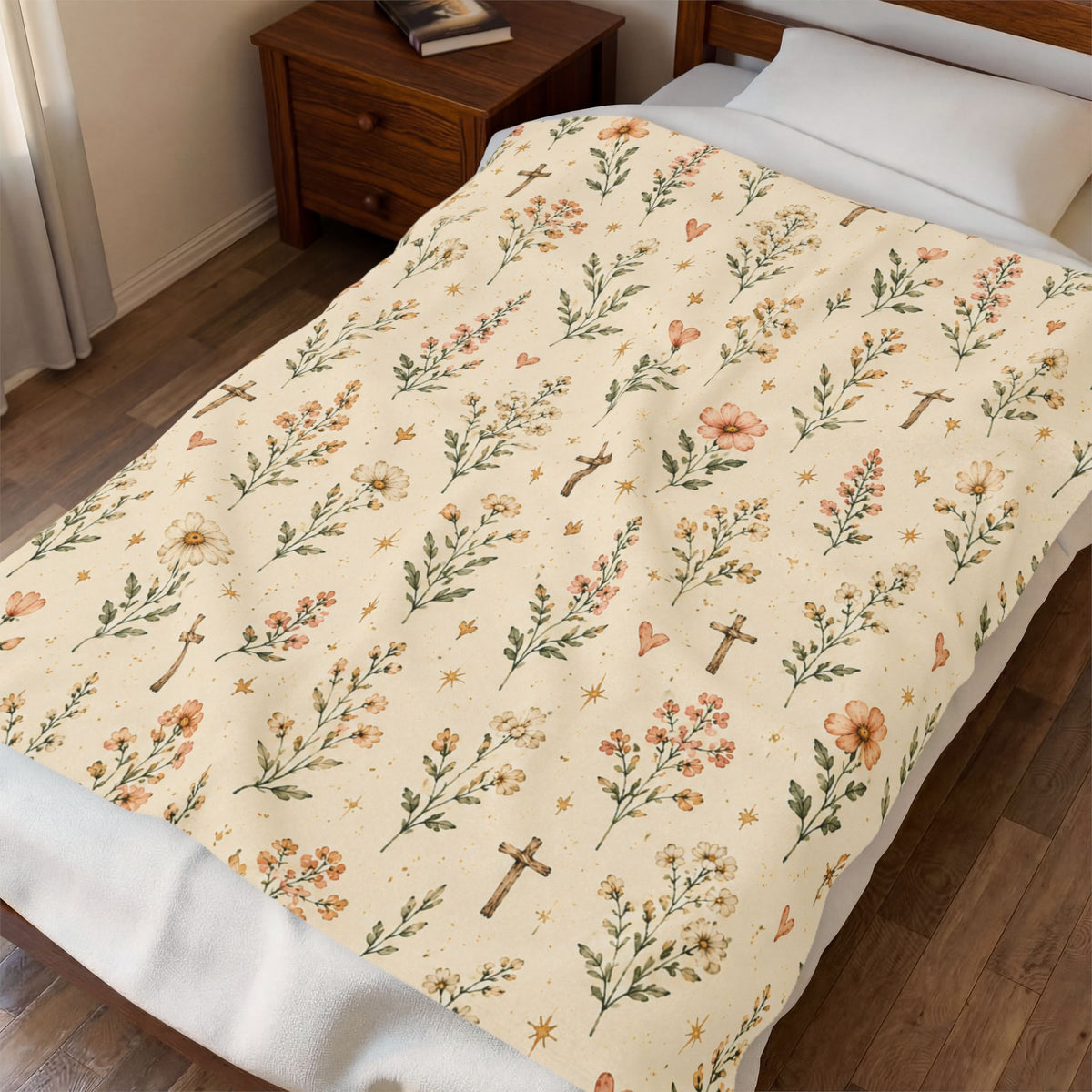The Planted in Purpose Velveteen Throw Blanket