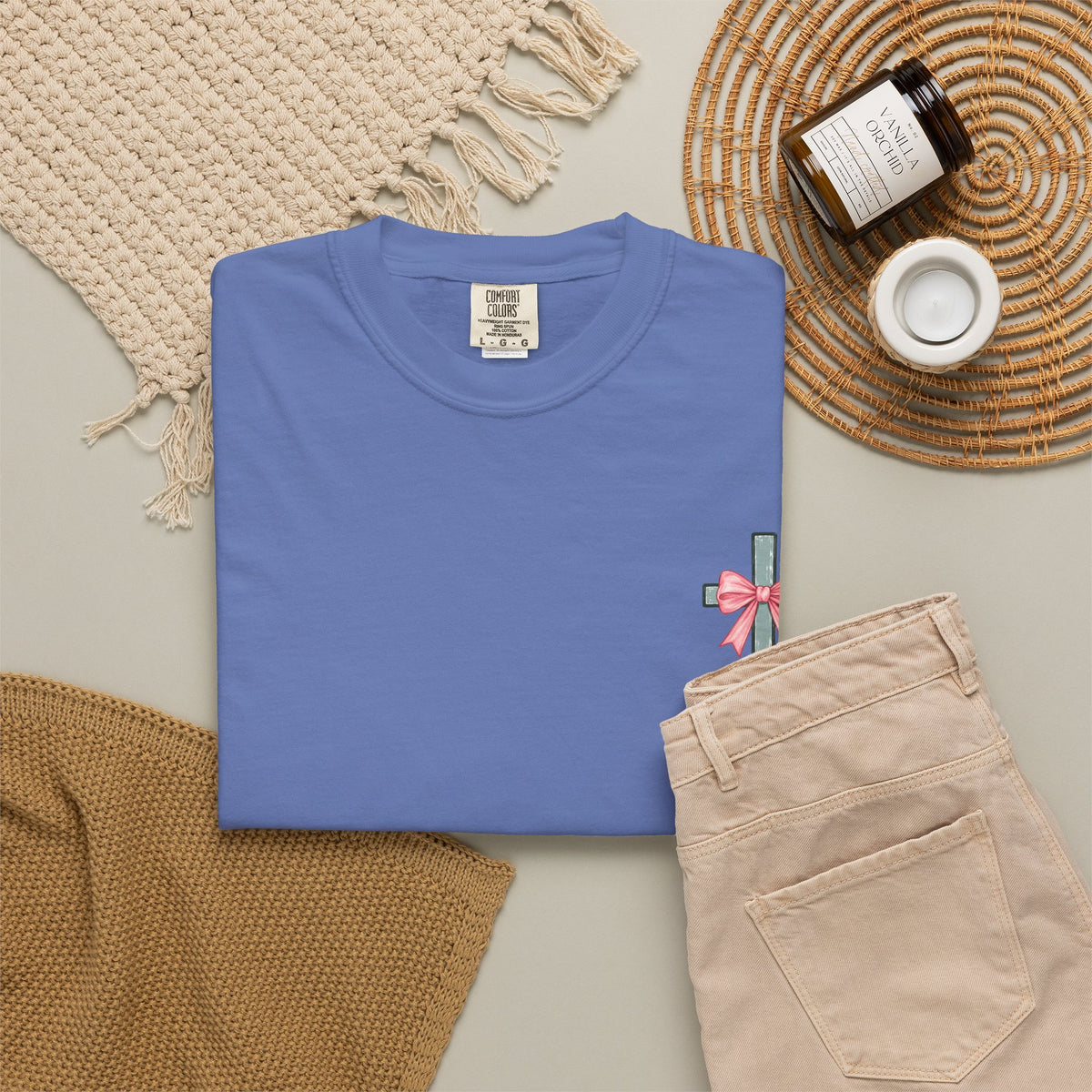 The Saved by Grace Graphic Tee – Blue