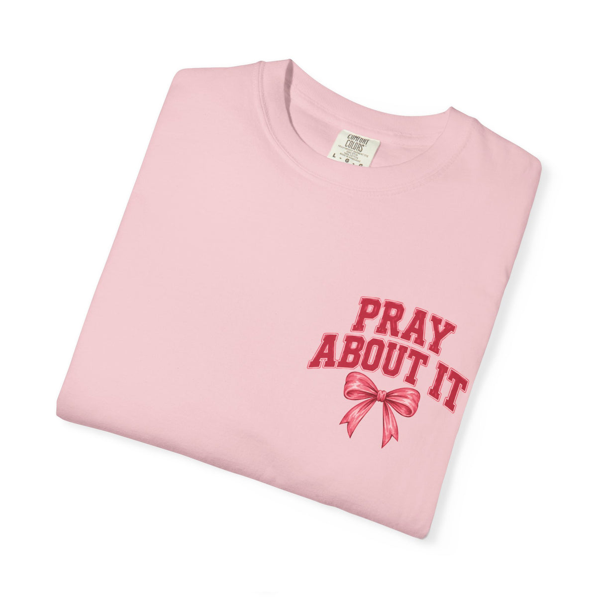 The Pray About It Graphic Tee – Pink