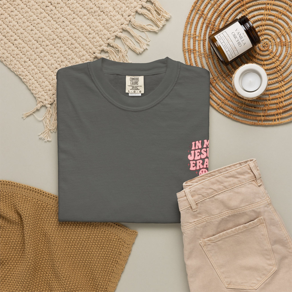 The In My Jesus Era Graphic Tee – Gray